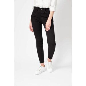 Good American Good Legs Cropped Black Skinny Jeans Size 32